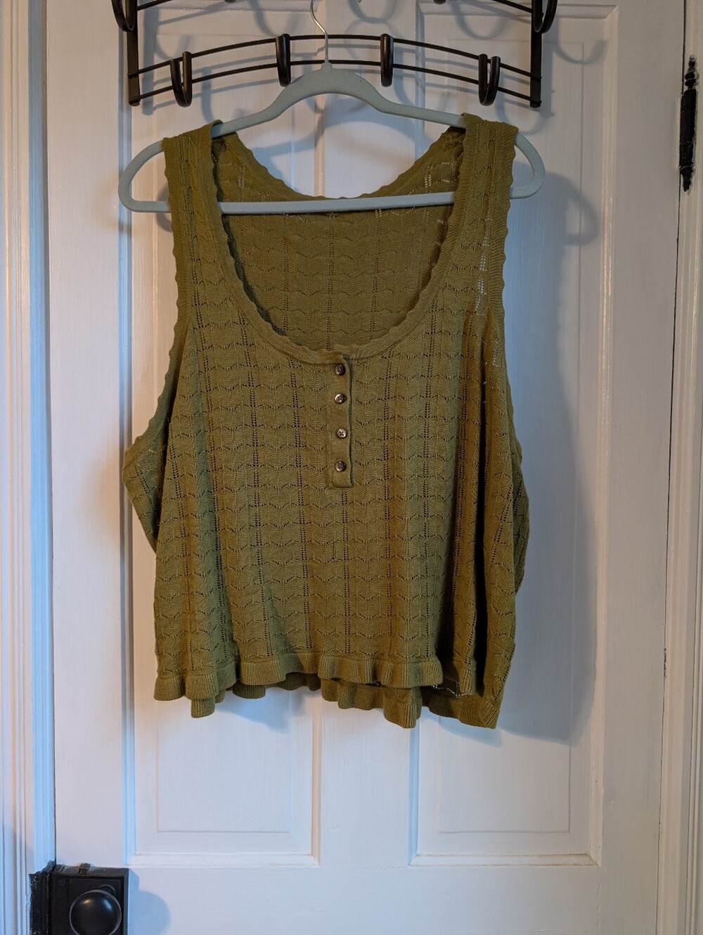 Fine Knit Tank Sweater, Olive Green, Old Navy, XXL
